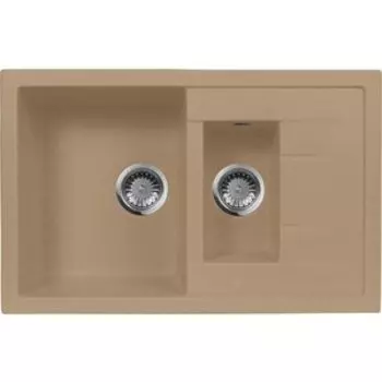 Кухонная мойка AquaGranitEx M-21K (302) песочный