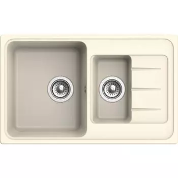 Кухонная мойка Ewigstein Elegant E-60KF крем