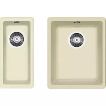 Кухонная мойка Florentina Вега 300/160 шампань Fs (22.305.A0300.202 + 22.300.00160.202)