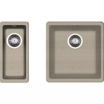 Кухонная мойка Florentina Вега 360/160 песочный Fg (22.310.B0360.107 + 22.300.00160.107)