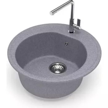 Кухонная мойка Glanz J-003-35 темно-серая, матовая