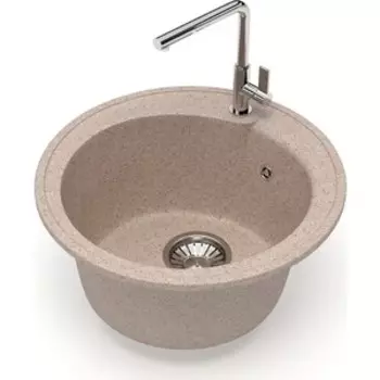 Кухонная мойка Glanz J-004-34 песочная, матовая