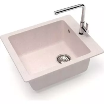 Кухонная мойка Glanz J-008-33 бежевая, матовая