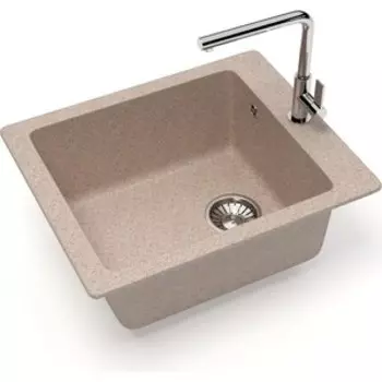 Кухонная мойка Glanz J-008-34 песочная, матовая