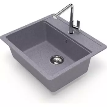Кухонная мойка Glanz J-009-35 темно-серая, матовая
