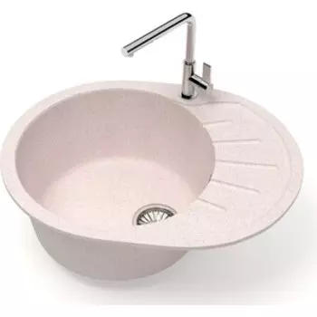 Кухонная мойка Glanz J-010-33 бежевая, матовая