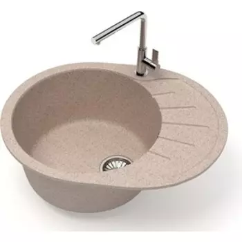 Кухонная мойка Glanz J-010-34 песочная, матовая