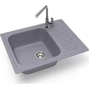 Кухонная мойка Glanz J-015-35 темно-серая, матовая