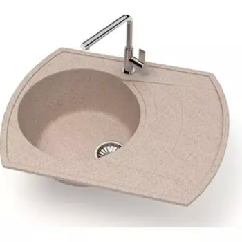 Кухонная мойка Glanz J-025-34 песочная, матовая