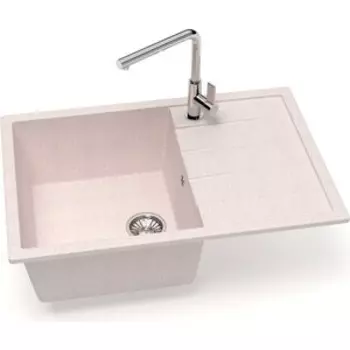 Кухонная мойка Glanz J-161-33 бежевая, матовая