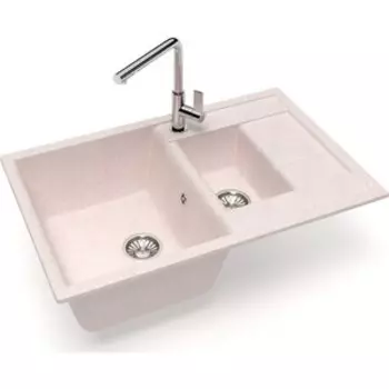 Кухонная мойка Glanz J-210-33 бежевая, матовая