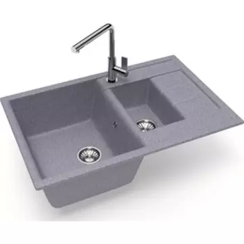 Кухонная мойка Glanz J-210-35 темно-серая, матовая