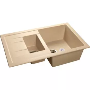 Кухонная мойка GranFest Quadro GF-Q775KL бежевая