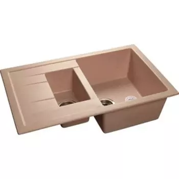 Кухонная мойка GranFest Quadro Gf-Q775KL светло-розовая