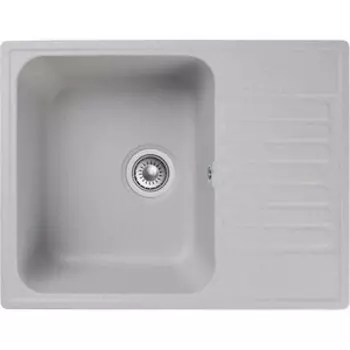 Кухонная мойка GranFest Quarz GF-Z13 с сифоном, серая
