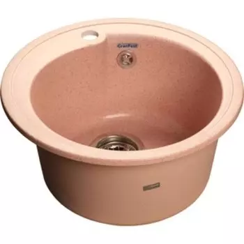 Кухонная мойка GranFest Rondo Gf-R450 светло-розовая