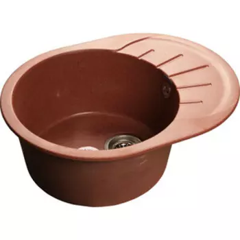 Кухонная мойка GranFest Rondo GF-R580L красный марс