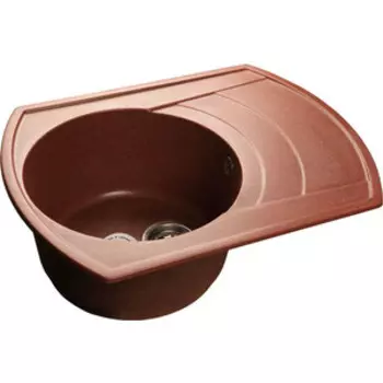 Кухонная мойка GranFest Rondo GF-R650L красный марс