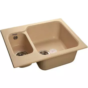 Кухонная мойка GranFest Standart GF-S615K бежевая