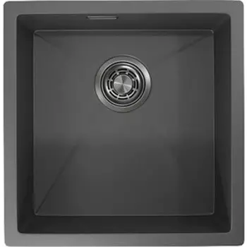 Кухонная мойка Granula 4445U графит матовый