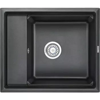 Кухонная мойка Granula KS-6004 с дозатором и ролл-матом, черный