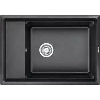 Кухонная мойка Granula KS-7305 с дозатором и ролл-матом, черный