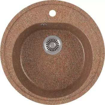 Кухонная мойка GreenStone GRS-08-307 терракот, с сифоном