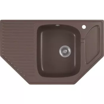 Кухонная мойка GreenStone GRS-10-345 шоколад