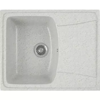 Кухонная мойка GreenStone GRS-17K-310 серая, с сифоном