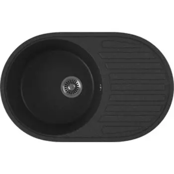 Кухонная мойка GreenStone GRS-18-343 антрацит