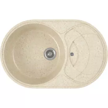 Кухонная мойка GreenStone GRS-18S-328 бежевая