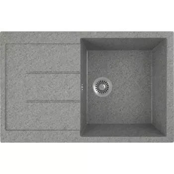 Кухонная мойка GreenStone GRS-25-309 темно-серый, с сифоном