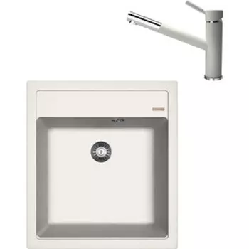 Кухонная мойка и смеситель Florentina Липси 460 жасмин Fs (20.280.B0460.201 + 313.18L.1223.201)
