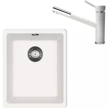 Кухонная мойка и смеситель Florentina Вега 300 жасмин Fs (22.305.A0300.201 + 313.18L.1223.201)