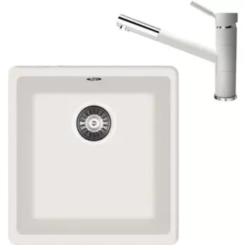 Кухонная мойка и смеситель Florentina Вега 360 жасмин Fs (22.310.B0360.201 + 313.18L.1223.201)