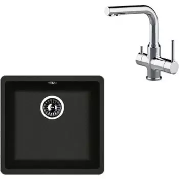 Кухонная мойка и смеситель Florentina Вега 400 Lemark Comfort (22.315.C0400.102, LM3061C)