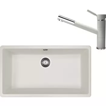 Кухонная мойка и смеситель Florentina Вега 700 жасмин FS (22.435.E0700.201 + 313.18L.1223.201)