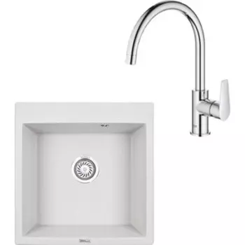 Кухонная мойка и смеситель Granula GR-5102 арктик, Grohe BauEdge 31367001