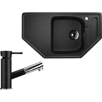 Кухонная мойка и смеситель Ulgran U-109 черный