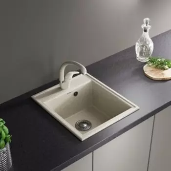 Кухонная мойка и смеситель ZOX ZX-GM 04 42х48 песочная