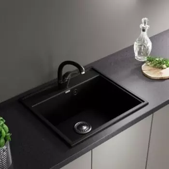 Кухонная мойка и смеситель ZOX ZX-GM 09 57х51 черная