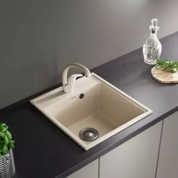 Кухонная мойка и смеситель ZOX ZX-GM 11 47х51 бежевая