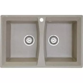 Кухонная мойка Kaiser двойная, песочная (KM2M-5078 S-302/KM2M-5078 S)