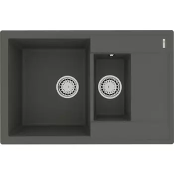 Кухонная мойка Lemark Ramza 760 серый шелк
