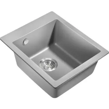 Кухонная мойка Milacio Murcia 42 Cuarzo серый металлик (MC.77043)