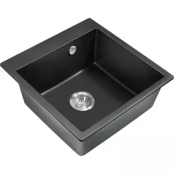 Кухонная мойка Milacio Murcia 51 Cuarzo черная матовая (MC.77021)