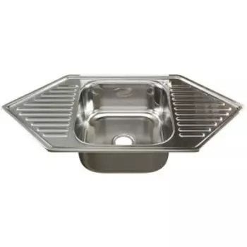 Кухонная мойка Mixline 95x50 с сифоном, нержавеющая сталь 0,8 мм (4620031442462)