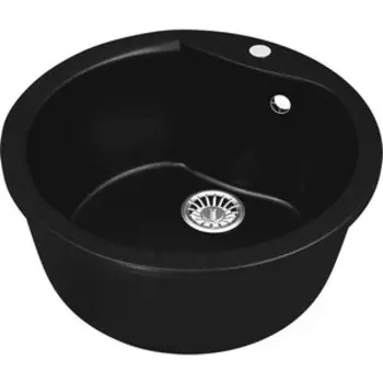 Кухонная мойка Mixline ML-GM12 50 ультра-черная 344 (4660105233268)