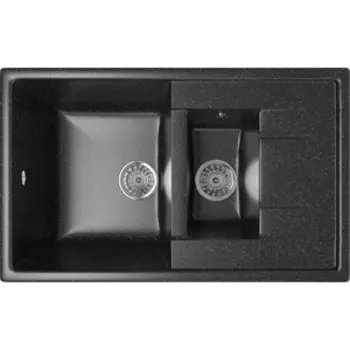 Кухонная мойка Mixline ML-GM22 черная 308 (4630030635475)
