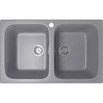 Кухонная мойка Mixline ML-GM23 темно-серая 309 (4630030635741)